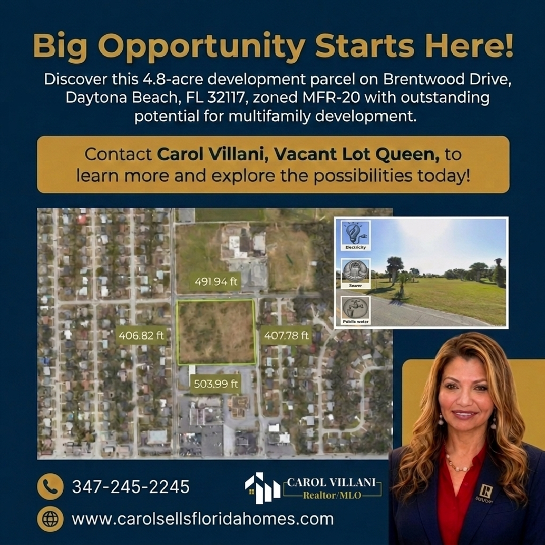 Carol Villani Sells - BRENTWOOD DRIVE, DAYTONA BEACH, Florida 32117