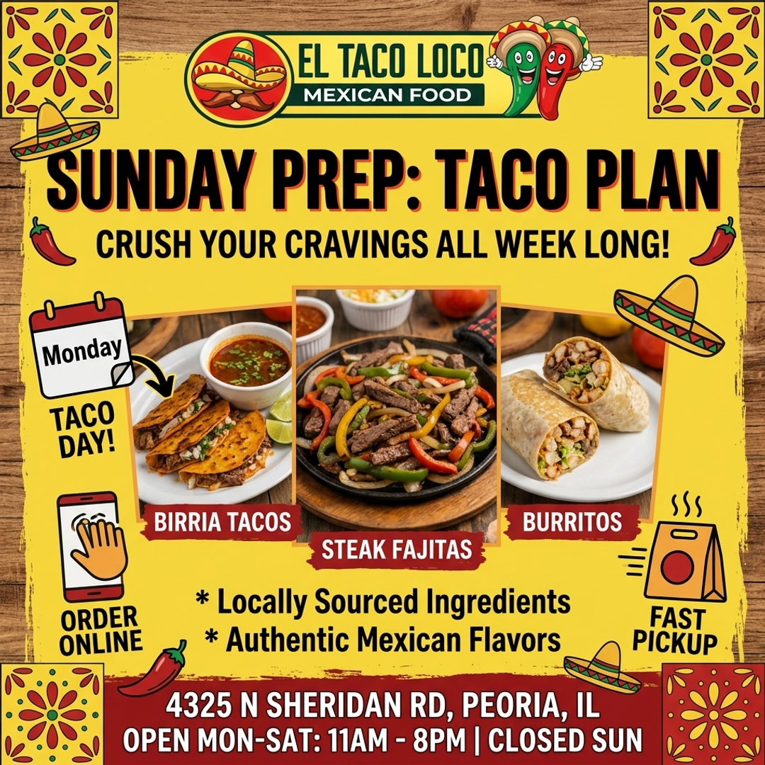 El Taco Loco - Sunday Prep Taco Plan